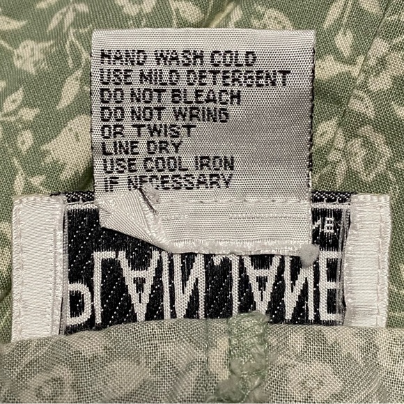 Vtg Womens Ditsy Floral Sage Green Maxi Dress 9/10 Y2K Boho Cottagecore Feminine - Picture 4 of 9